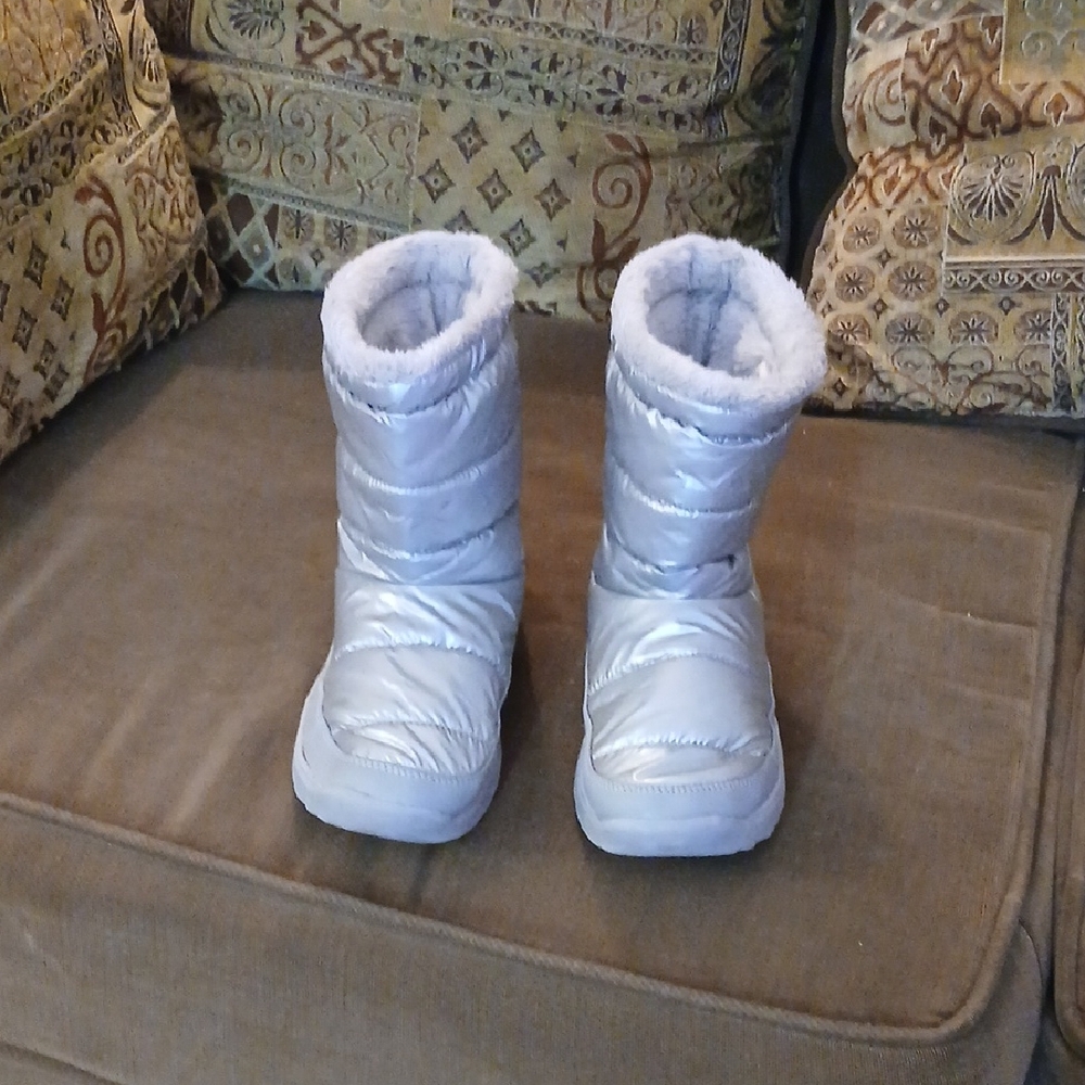 Women's Silver Ankle Boots